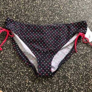 NWT⛱️Nautica - Navy Polka Dot Bikini Bottom - 16